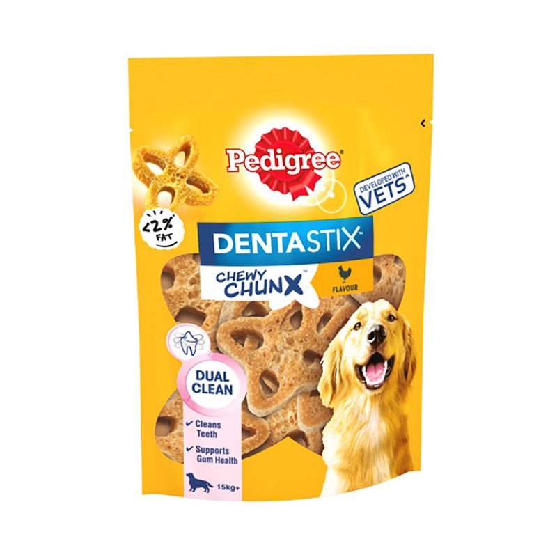 Pedigree Dentastix Chewy Chunx Pollo – Cani di Taglia oltre 15kg Pedigree Dentastix Chewy Chunx Pollo – Cani di Taglia oltre 15kg